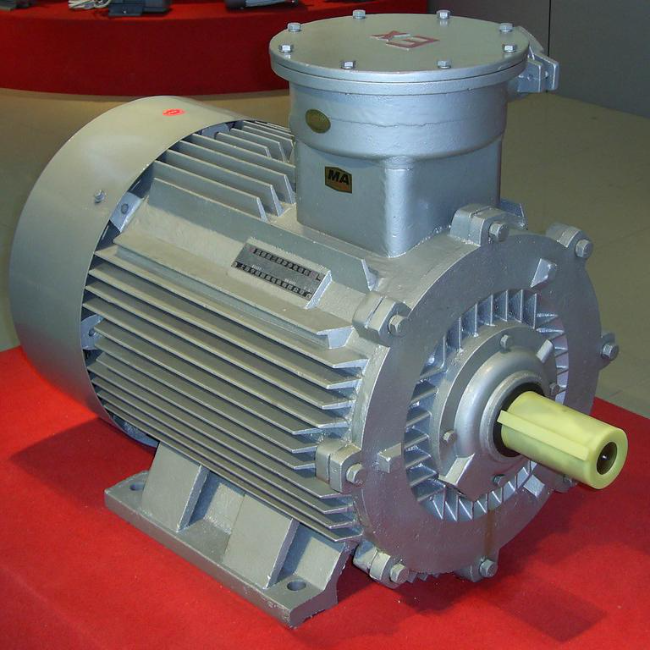 YVFE3-160L-4防爆电机45°角实拍